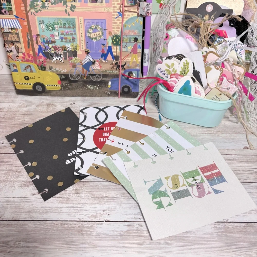 FREE WHEN BUNDLED Happy Planner Decorative Inserts Lot of 5 Planner Decoration